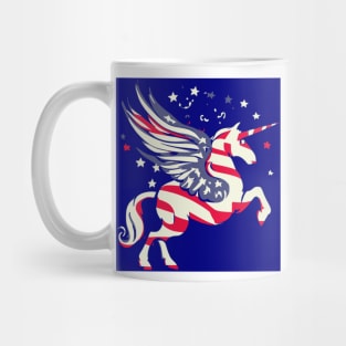 USA Unicorn Flag Mug